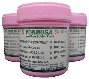 Shenmao PF606-P26-T3J Type 3 Sac305 Lead-Free Halogen-Free Solder Paste 500g Jar