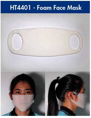 Foamtec HT4401, Foam Face Mask, 10/bag