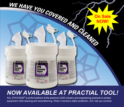 ACL 7600 IPA Cleaning Wipes 5in x 8in