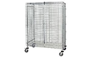 M2436-69SEC Chrome Stem Caster Security Cart-Quantum