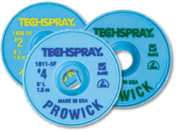 Techspray 1804-50F Pro Wick Desolder Braid - 50\' #4 Blue