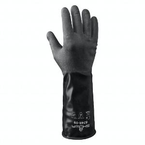 874R-08 GLOVE BLACK SHOWA BUTYL SIZE 8, Price per Pair, Showa